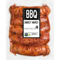 Een afbeelding van AH BBQ worst smokey