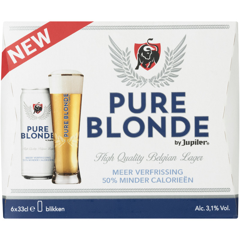 Een afbeelding van Pure blonde Pure Blonde 6pack blik BEL