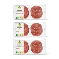 AH Biologisch Hamburger 4 stuks 3-pack
