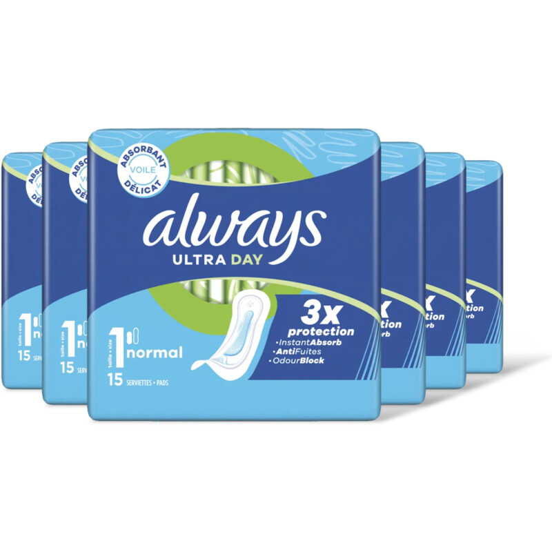 Always Ultra day normal maandverband 6-pack