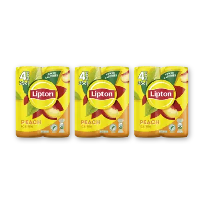 pdp-image-Lipton Ice tea peach 4-pack 3-pack