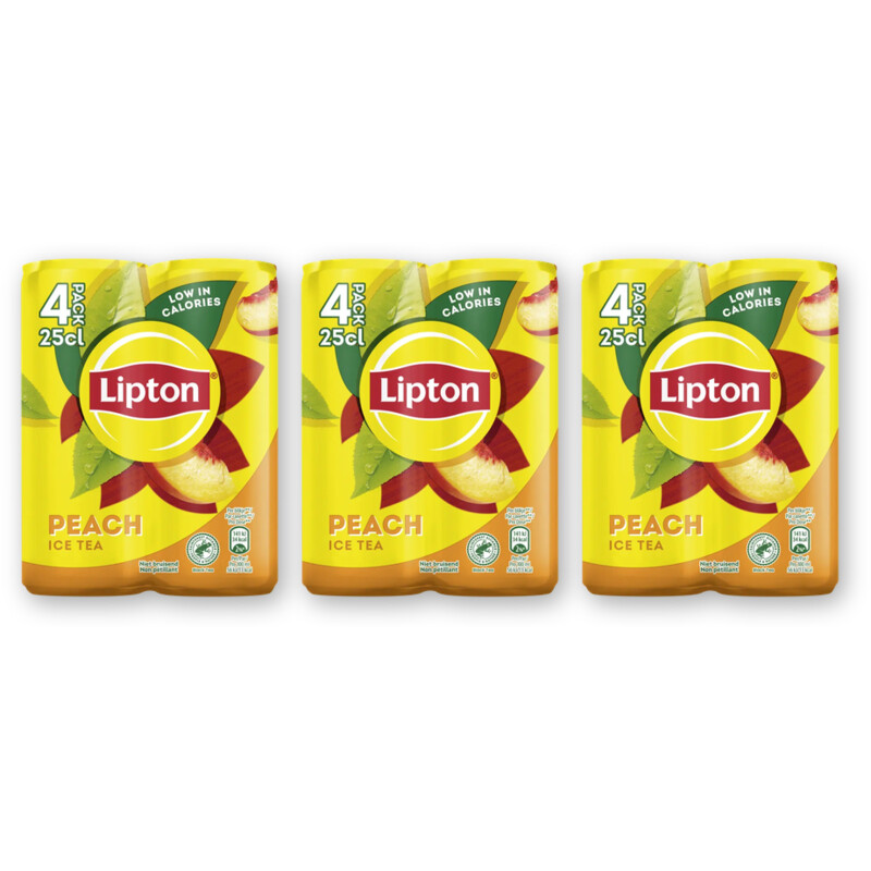 Lipton Ice tea peach 4-pack 3-pack