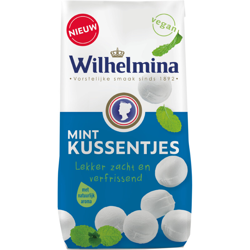 Een afbeelding van Wilhelmina Mint kussentjes
