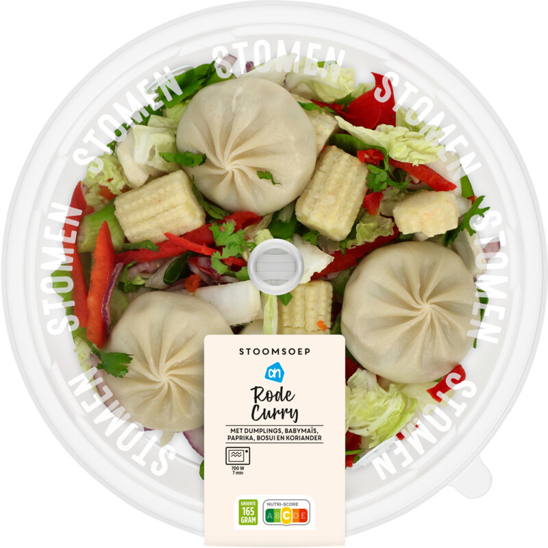 Een afbeelding van AH Stoomsoep rode curry