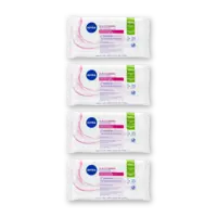 NIVEA Reinigingsdoekje droge/gevoelig huid 4pk
