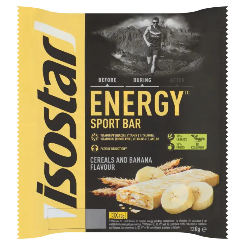 Isostar Energy sportbar cereals and banana