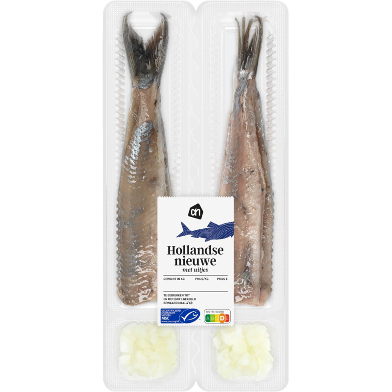 Een afbeelding van AH Hollandse nieuwe met uitjes