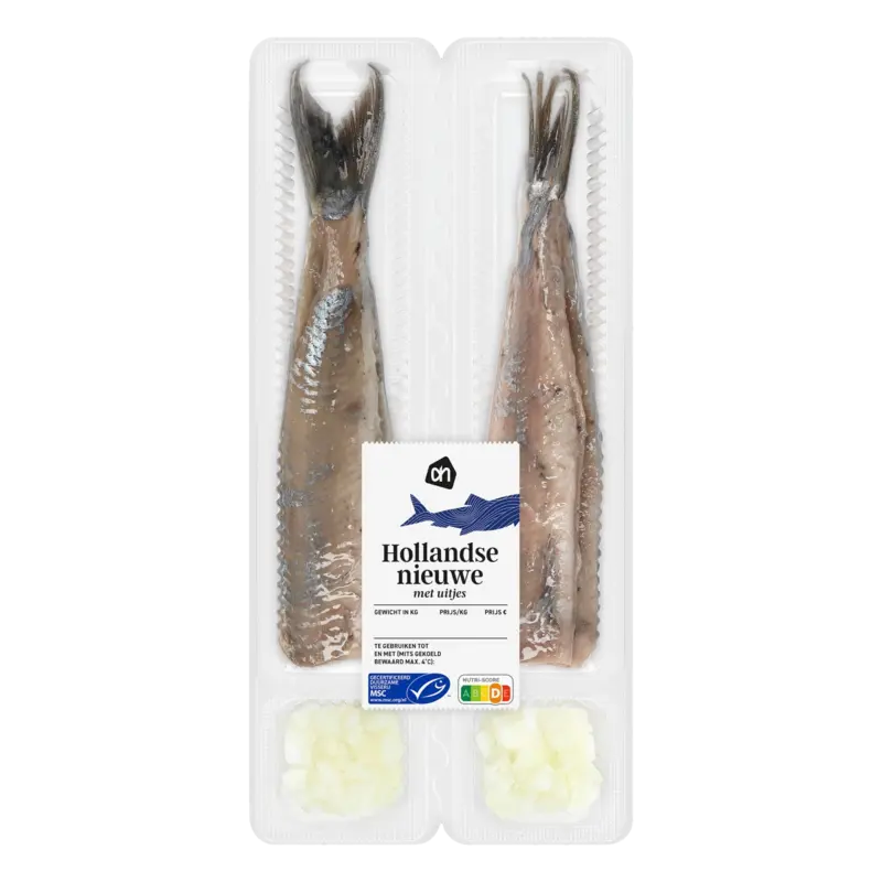 Hollandse nieuwe met uitjes
