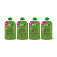 Ella's kitchen Peren, doperwten + broccoli 4m+ bio 4-pk
