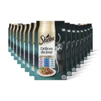 Sheba Delices in saus tonijn & kabeljauw 15pck