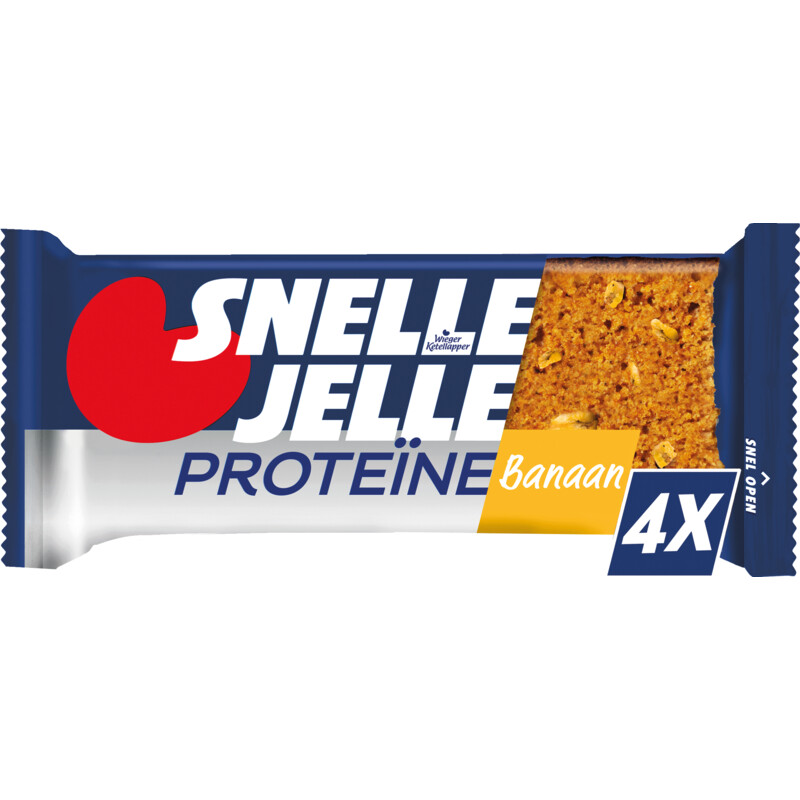 Een afbeelding van Snelle Jelle Proteïne banaan 4-pack