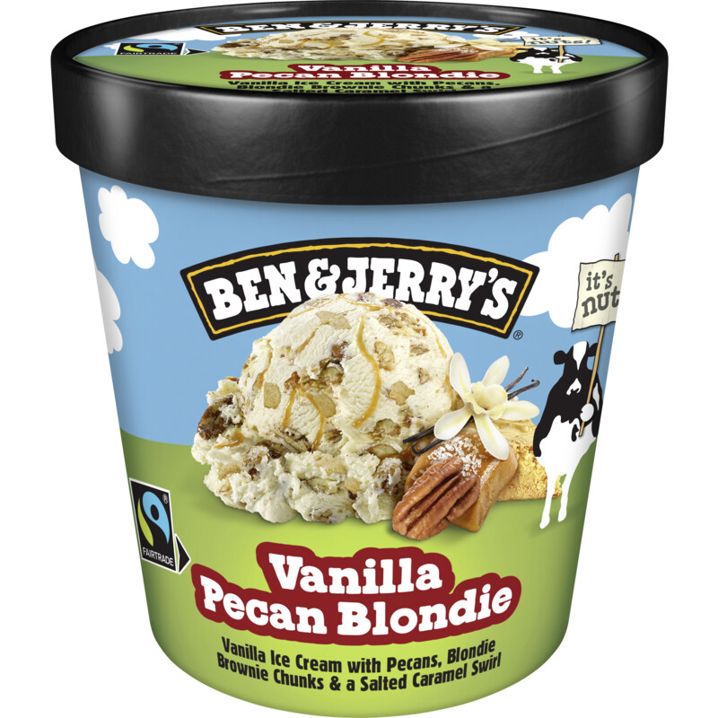 Een afbeelding van Ben & Jerry's Vanilla pecan blondie