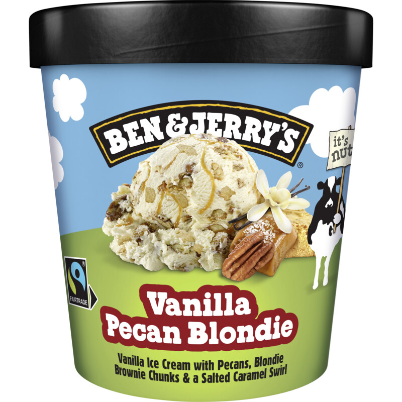 Een afbeelding van Ben & Jerry's Vanilla pecan blondie