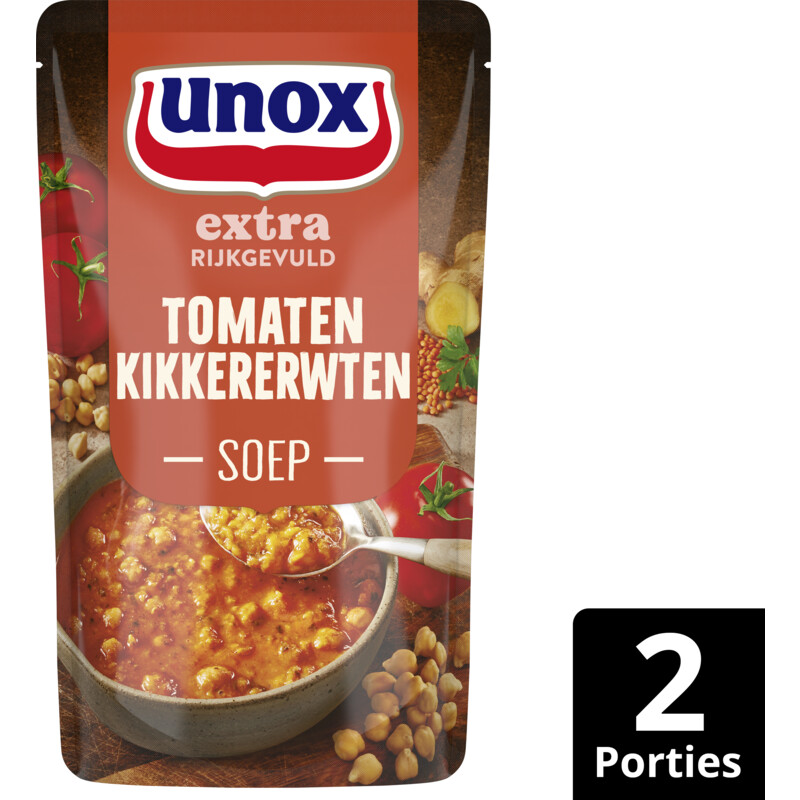 Een afbeelding van Unox Kikkererwten tomatensoep