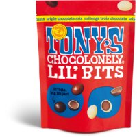 Een afbeelding van Tony's Chocolonely Lil' bits triple chocolate mix