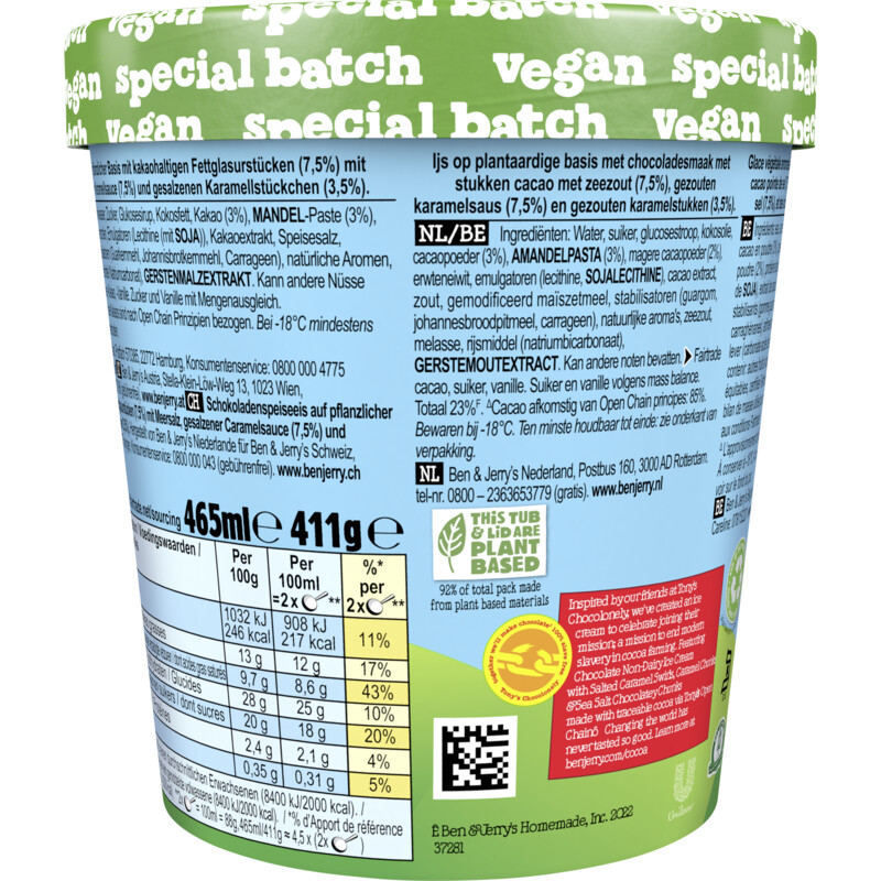 Een afbeelding van Ben & Jerry's Non-dairy tony's chocolonely love a-fair