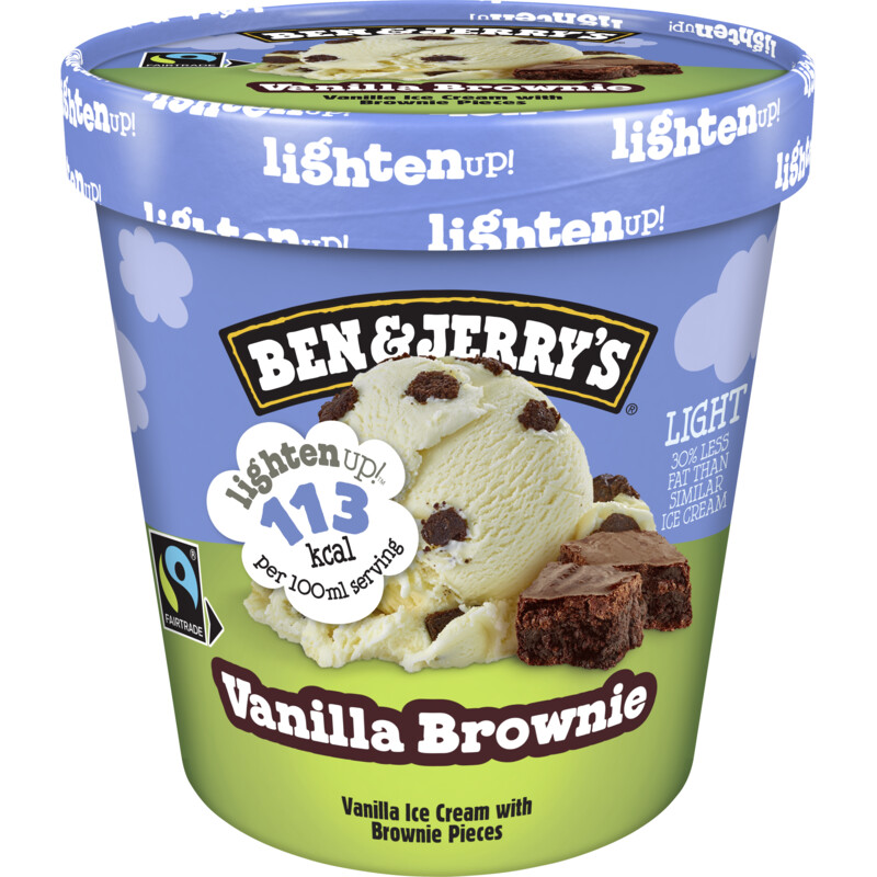 Een afbeelding van Ben & Jerry's Vanilla brownie