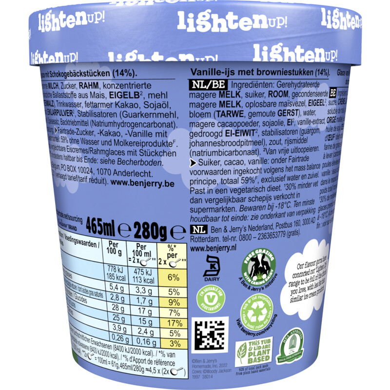 Een afbeelding van Ben & Jerry's Vanilla brownie