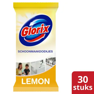 pdp-image-Glorix Doekjes 100% hygiene lemon fresh