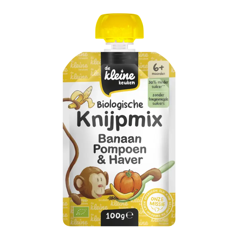Knijpmix banaan, pompoen & haver 6m+