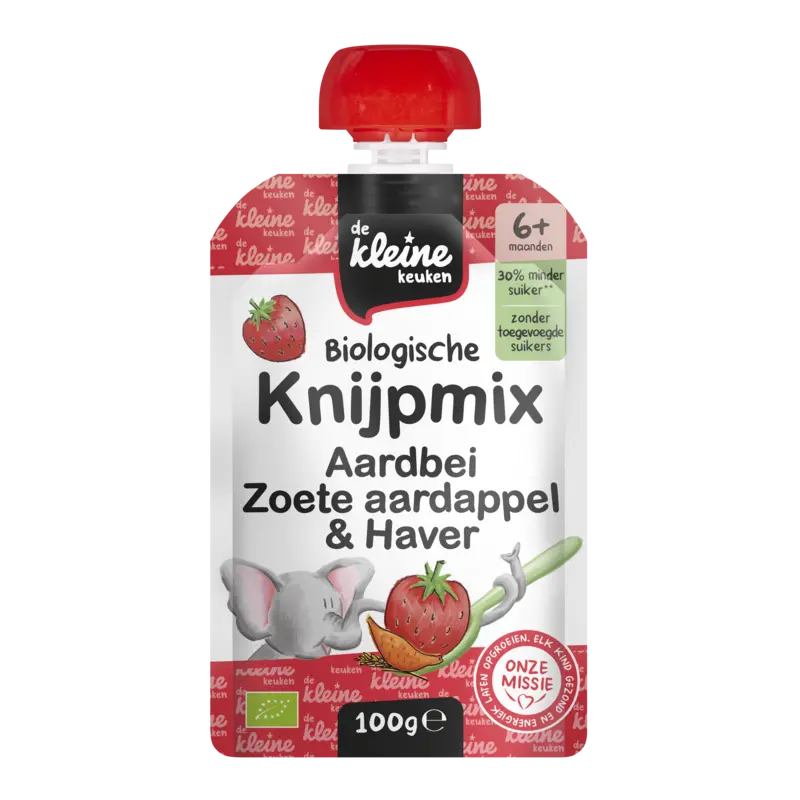 Knijpmix aardbei zoete aardappel 6m+