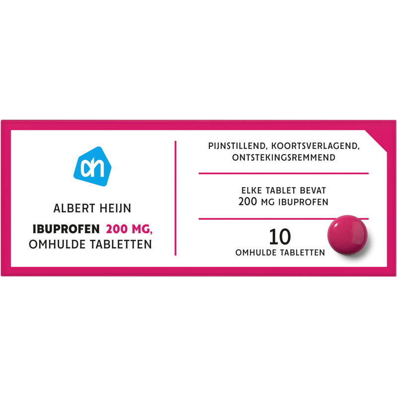 Een afbeelding van AH Ibuprofen 200mg