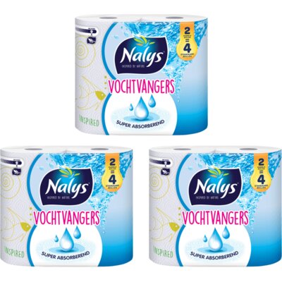 pdp-image-Nalys Vochtvangers keukenpapier 2=4 rol 3-pack
