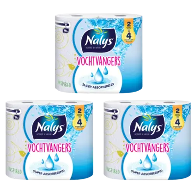 pdp-image-Nalys Vochtvangers keukenpapier 2=4 rol 3-pack