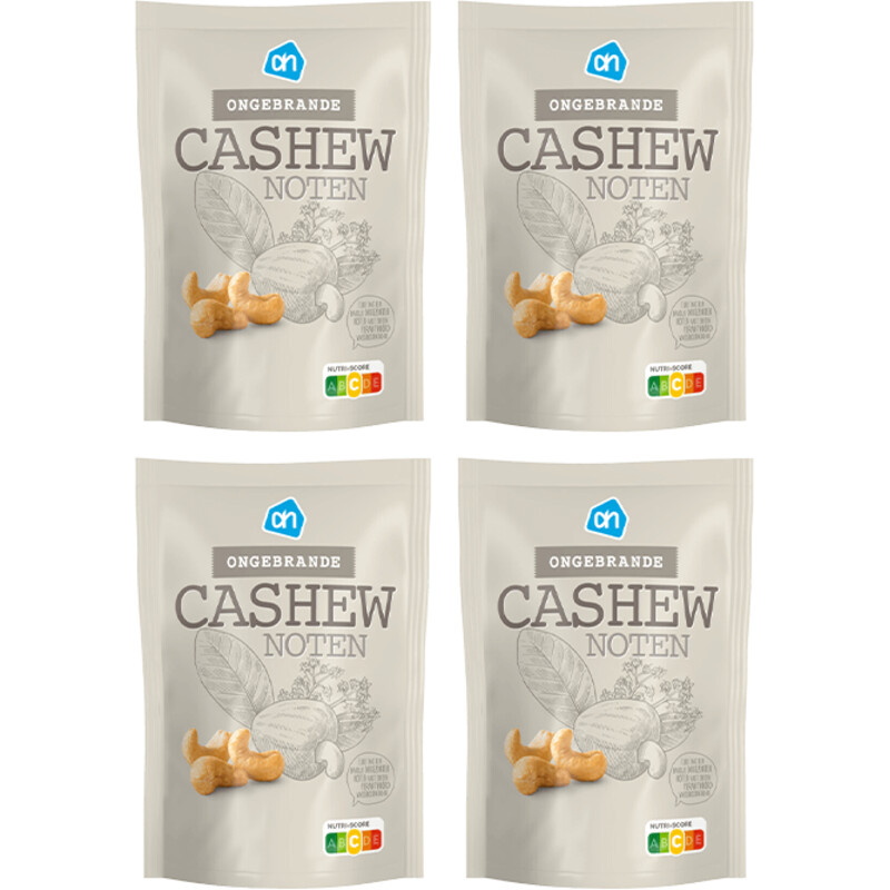 Een afbeelding van AH Ongebrande cashewnoten 4-pack