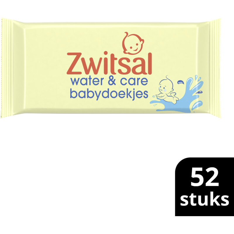 Een afbeelding van Zwitsal Water & care babydoekjes