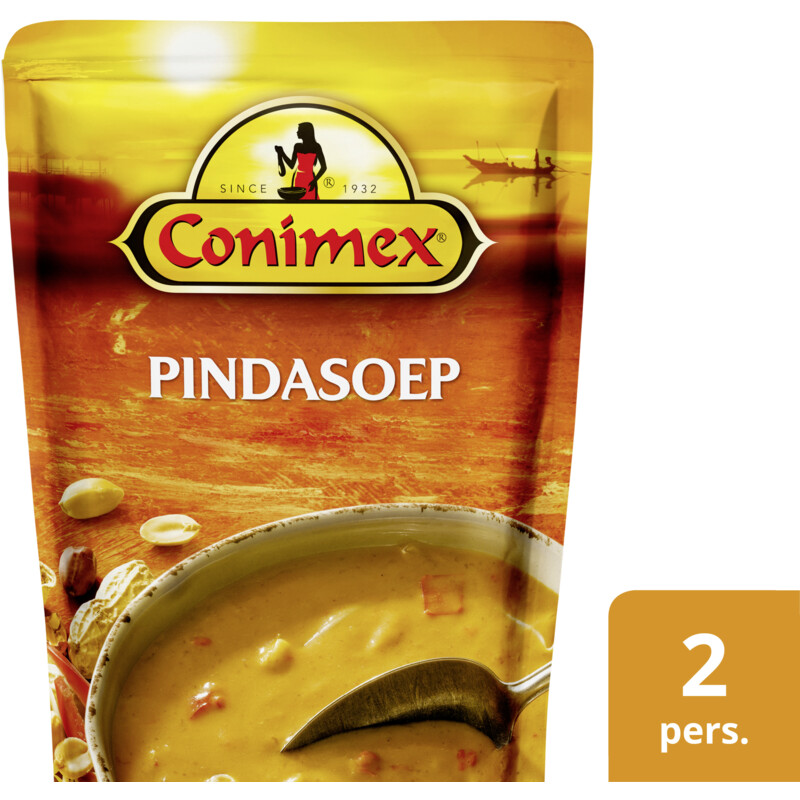 Een afbeelding van Conimex Romige indonesische pindasoep