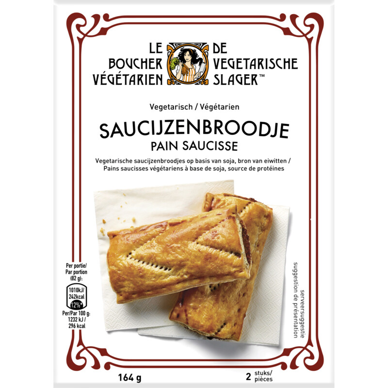 Een afbeelding van Vegetarische Slager Roomboter saucijzenbroodjes