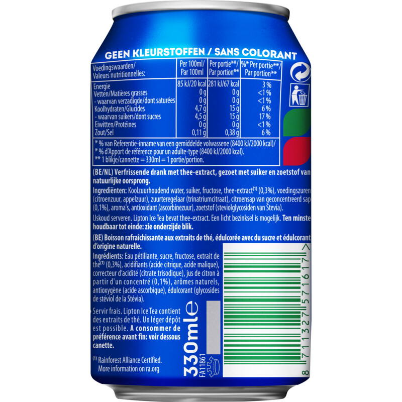 Een afbeelding van Lipton Ice tea sparkling original