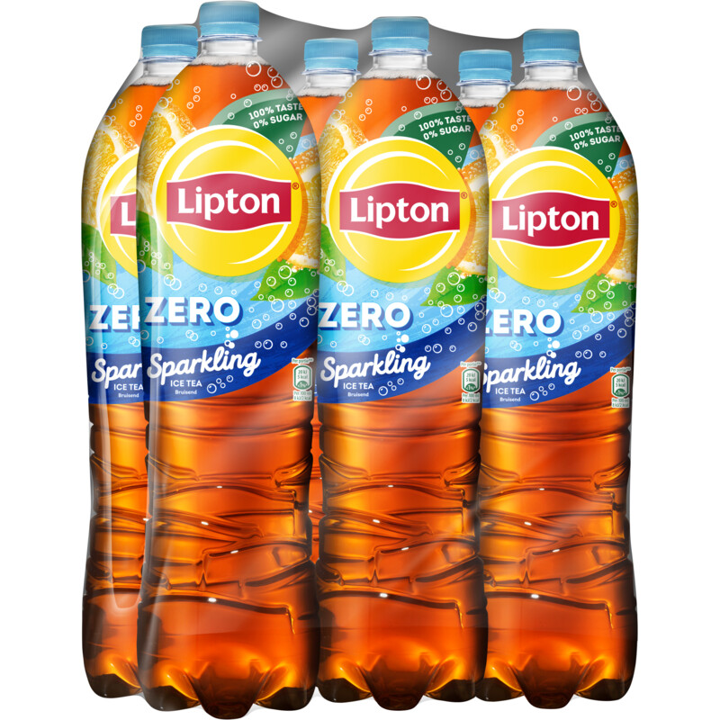 Een afbeelding van Lipton Ice tea sparkling zero sugar 6-pack