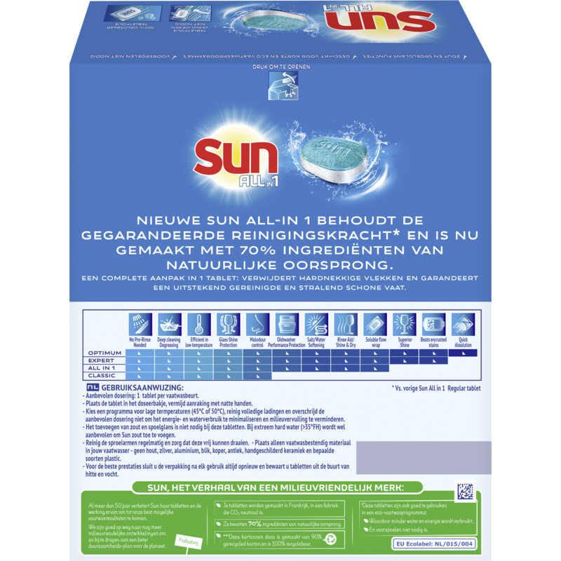 Een afbeelding van Sun Vaatwastabletten all-in-1 giga