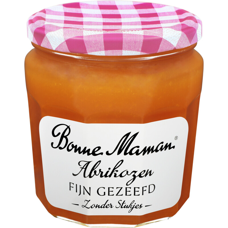 Een afbeelding van Bonne Maman Abrikozen fijn gezeefd