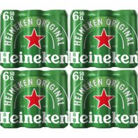 Een afbeelding van Heineken Premium pilsener 4x6-pack pakket