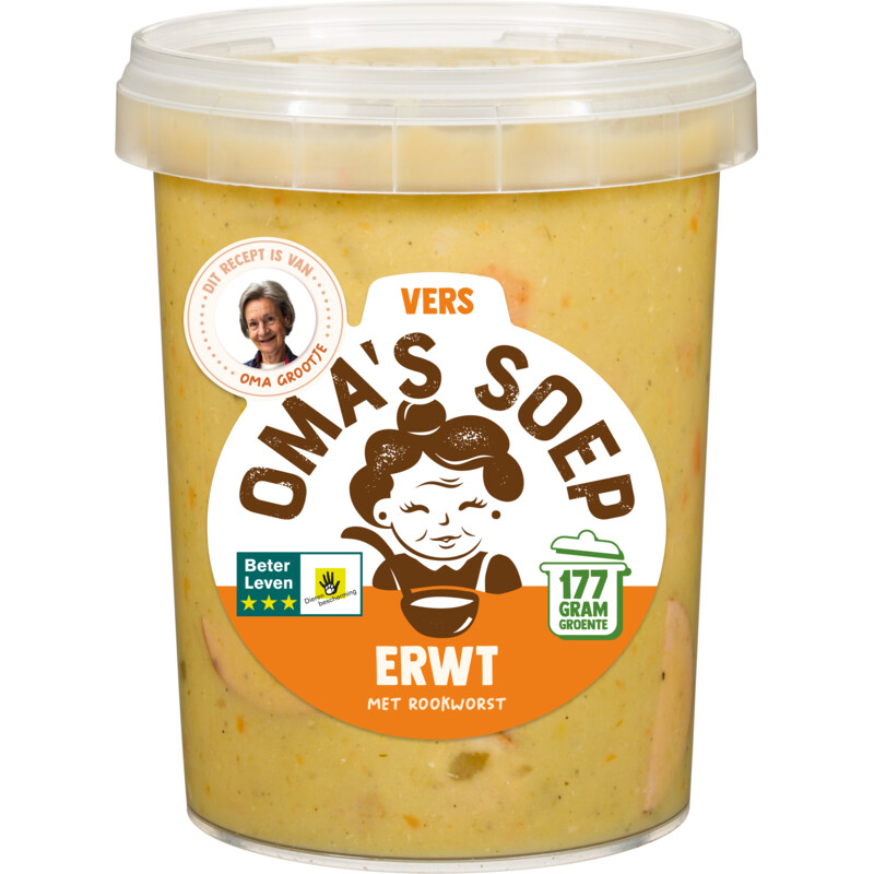 Een afbeelding van Oma's Erwtensoep met rookworst