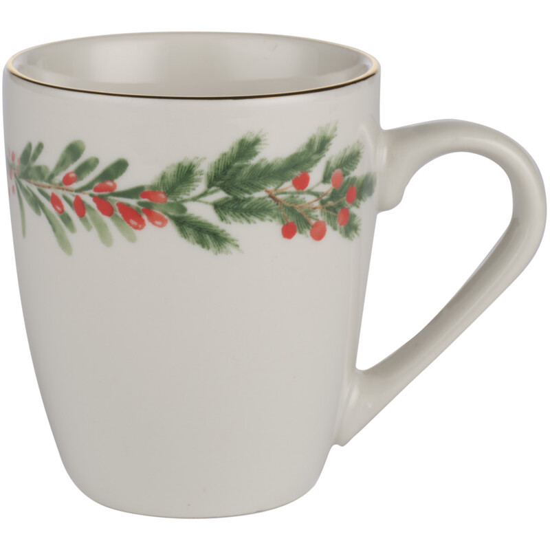 Een afbeelding van AH Mok traditioneel hulst wit 200ml