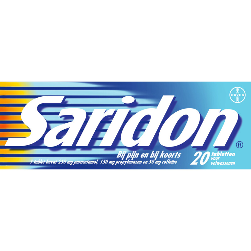 Een afbeelding van Saridon Bij pijn en bij koorts tabletten