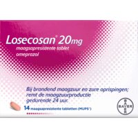 Een afbeelding van Losecosan Maagsapresistente tablet omeprazol 20mg