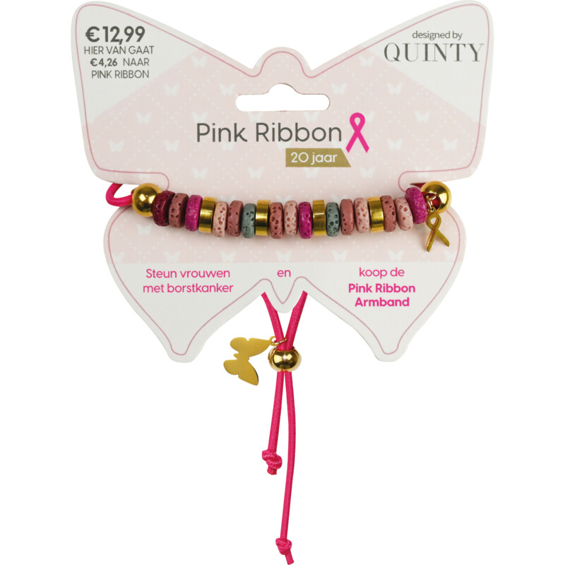 AH Pink Ribbon armband bestellen Albert Heijn