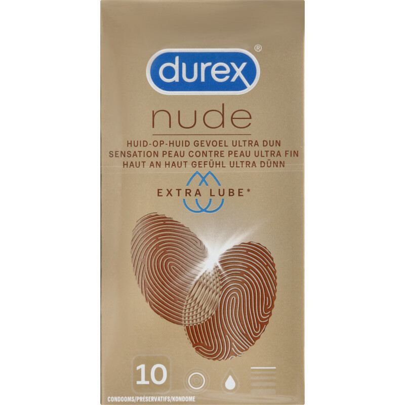 Een afbeelding van Durex Nude condooms extra lube