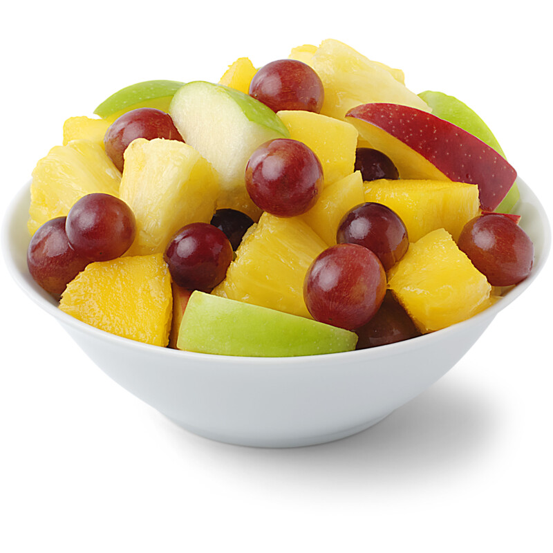 Een afbeelding van AH Verse ananas, mango, appel en druif