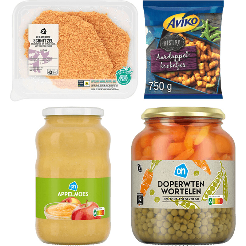 Een afbeelding van Aviko aardappelkroketjes maaltijdpakket