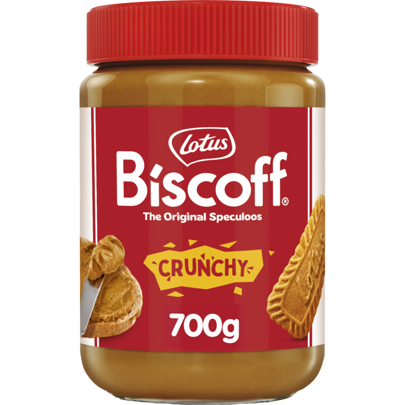 Een afbeelding van Lotus Biscoff Speculoos pasta crunchy