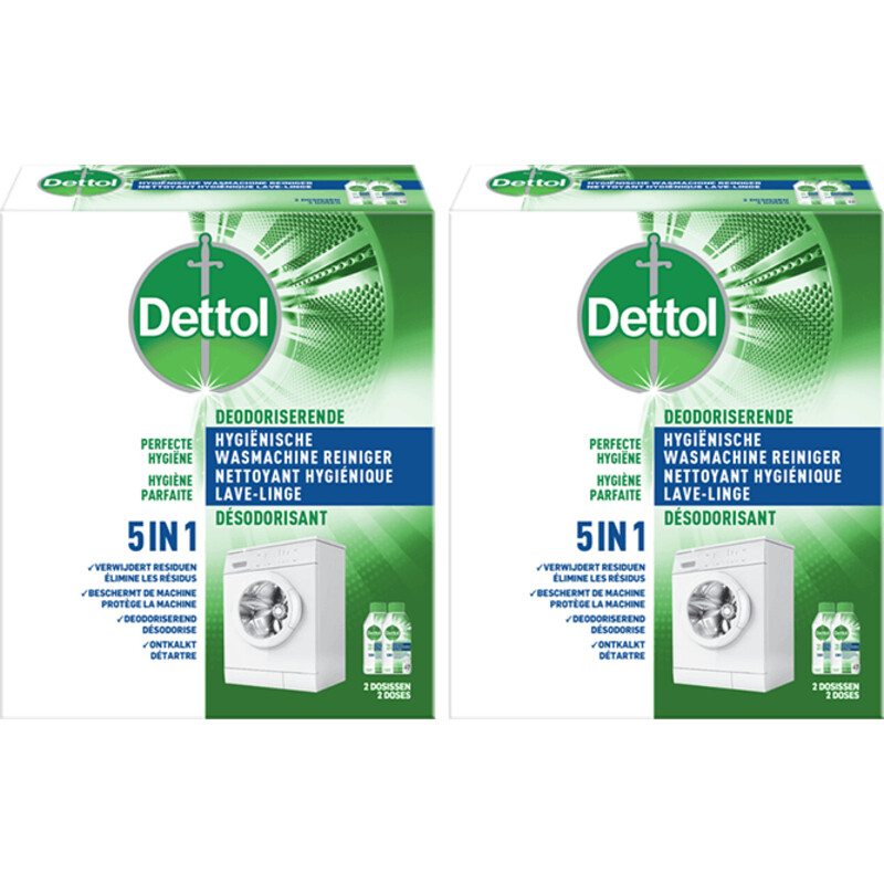 Een afbeelding van Dettol hygienische wasmachine 2-pack