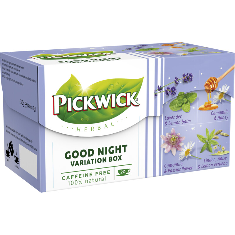 Een afbeelding van Pickwick Herbal good night variation box