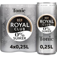 Een afbeelding van Royal Club Tonic 0% suiker 4-pack