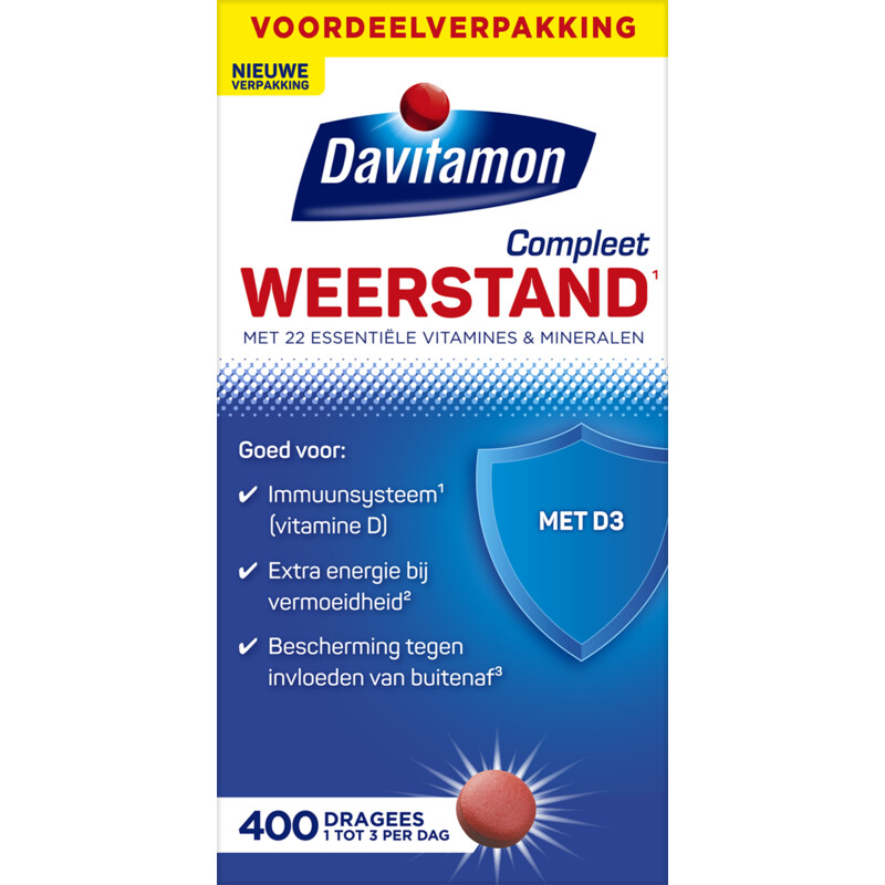 Een afbeelding van Davitamon Compleet weerstand dragees